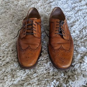 Cole Haan Leather Wingtip Dress Shoes - Size 10